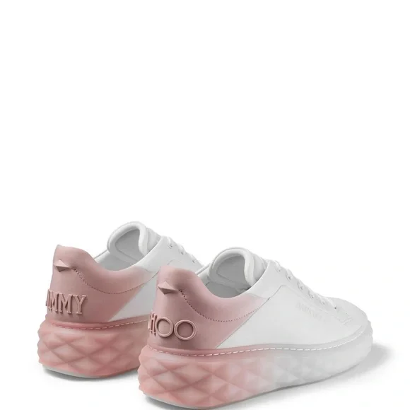 Jimmy Choo Diamond Maxi leather sneakers - Picture 3 of 5